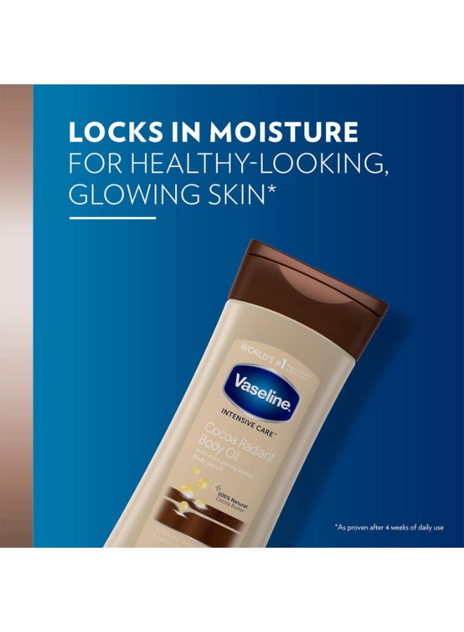 فازلين توتال مويستشر كاكاو راديانت بودي جل أويل - عبوة من قطعتين (200 مل) - Image 3